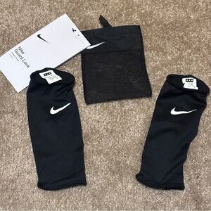 Nike Black Guard Sleeves with Swoosh
